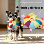 Ljudande mjukisleksak för hund i frisbeedesign - Bild 2