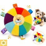 Ljudande mjukisleksak för hund i frisbeedesign - Bild 3