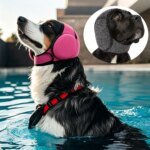 Ljuddämpande och vattentätt öronskydd för hund - Bild 2