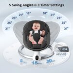 Smart elektrisk babygunga med appstyrning och Bluetooth - Bild 2