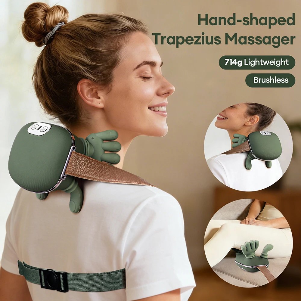 Trådlös 4D nack- och axelmassager