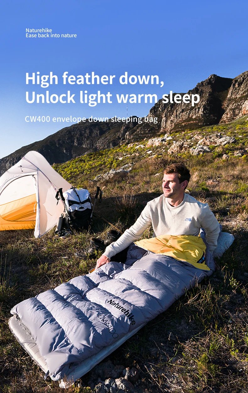 Naturehike CW400 CW700 ultralätt dunsovsäck för camping