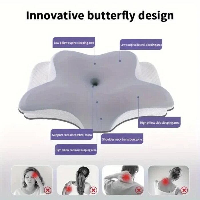 Ergonomisk memory foam-kudde för nacksmärta - Bild 3