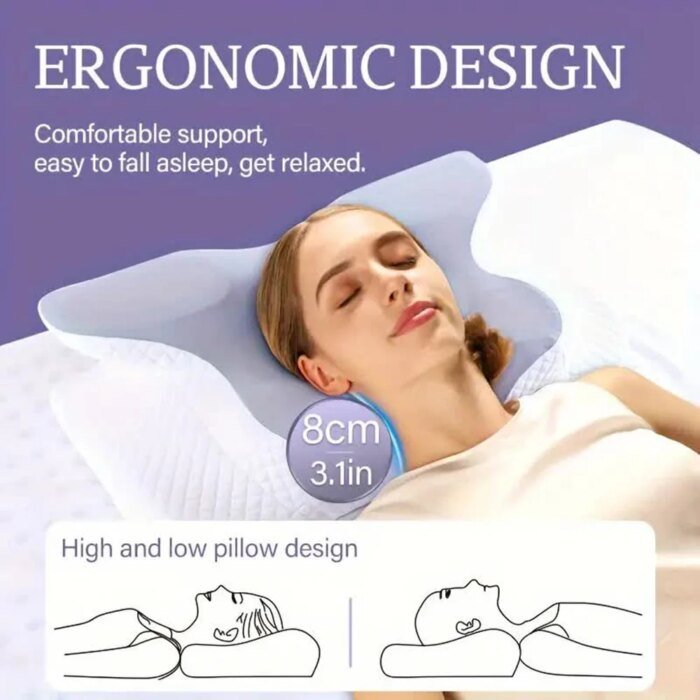 Ergonomisk memory foam-kudde för nacksmärta - Bild 2