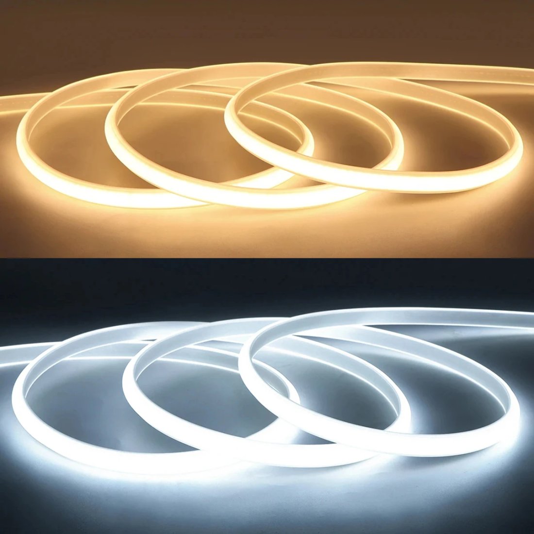 Vattentät 220V COB LED-strip Med Strömbrytare