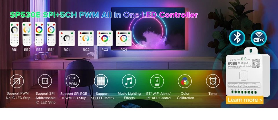 Adressera bar WS2812B RGB LED-strip DC5V Adressera bar WS2812B RGB LED-strip DC5V