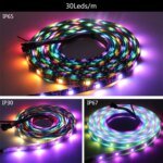 Adressera bar WS2812B RGB LED-strip DC5V - Bild 2