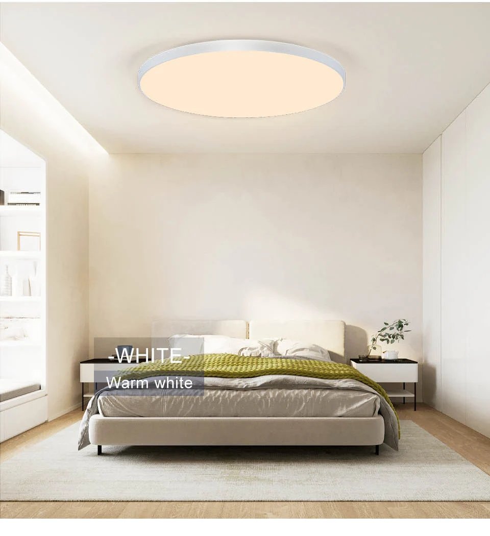 Smart LED-taklampa med fjärrkontroll och app
