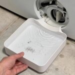 Droppskål för tvättmaskin med luddfilter och avloppsskydd - Bild 2