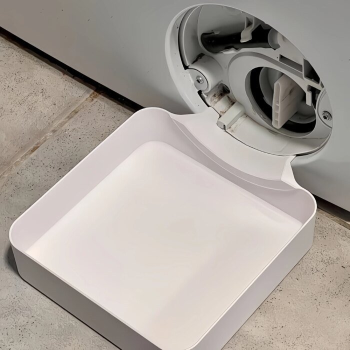 Droppskål för tvättmaskin med luddfilter och avloppsskydd - Bild 5