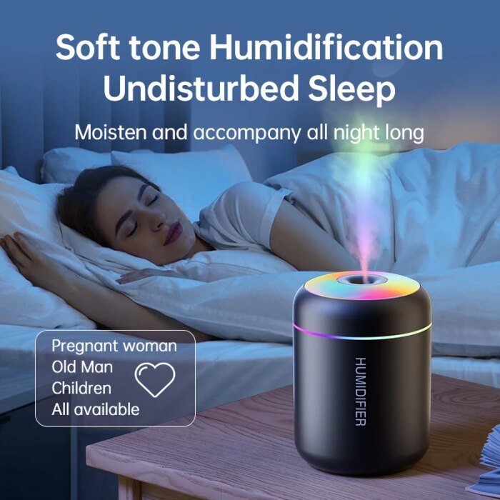 180ml Mini USB Luftfuktare och Aromaspridare - Bild 3