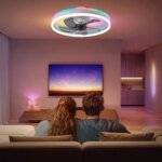 Jelena RGB LED Takfläkt med Ljus 50cm - Bild 3
