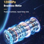 Trådlös 12000Pa Bildammsugare med Borstlös Motor - Bild 2