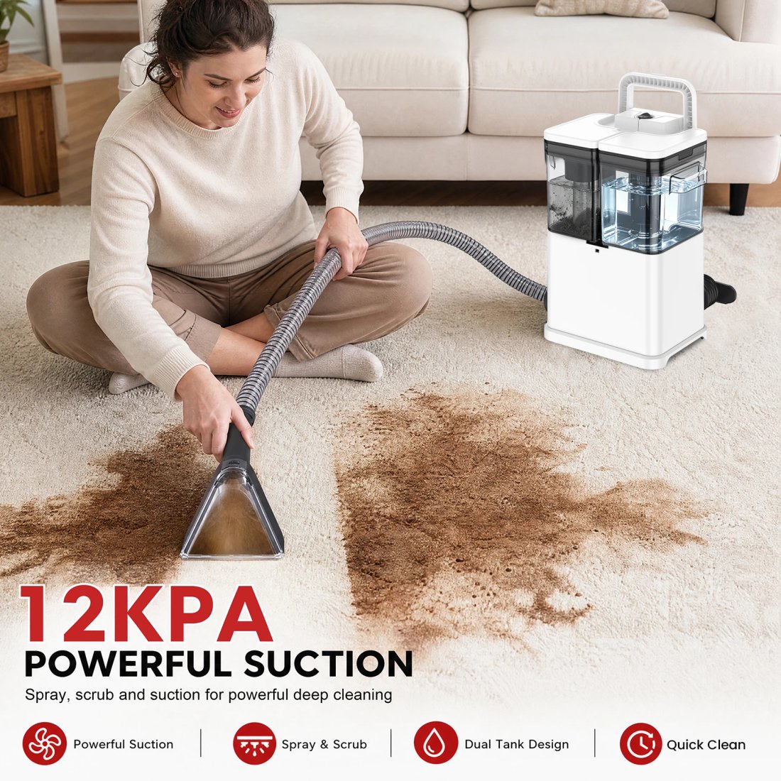 1262446-fidp2x.jpg Bärbar Textiltvättmaskin med 450W Sugkraft - Bild 1