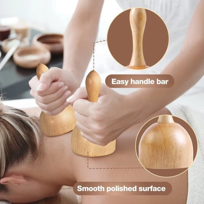 Redskap för träterapi och lymfdränerande massage - Bild 2