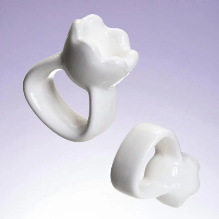 Keramiskt ringformat Gua Sha redskap för ansikte - Bild 3