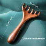 Sandelträ Meridian Massagekam 6 Klör För Hårbotten - Bild 4