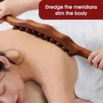 Träkavle Massagepinne I Bok För Guasha-Behandling - Bild 2