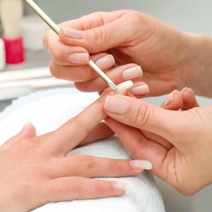 Manikyrpinnar i apelsinträ för nagelband och nageldekorationer - Bild 3