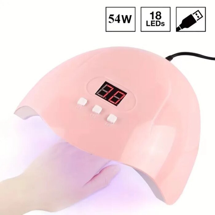 Komplett manikyrset med UV LED-lampa och nagelslip - Bild 3