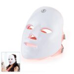 Trådlös LED-mask för ansikte och hals med 7 ljuslägen