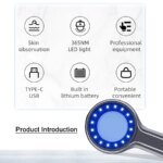 Wood’s Lamp hudanalysator med UV-förstoringsglas för ansiktstestning - Bild 2