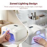 Snabbdorkande 2-i-1 LED-nagellampa med automatisk sensor - Bild 3