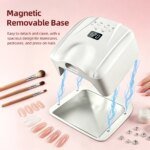 Snabbdorkande 2-i-1 LED-nagellampa med automatisk sensor - Bild 4