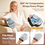 Elektrisk handmassageapparat med lufttryck och värme - Bild 2