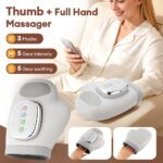 Elektrisk handmassageapparat med lufttryck och värme