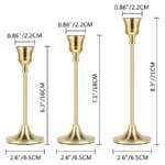 Eleganta ljusstakar i metall och aluminium 3-pack - Bild 2