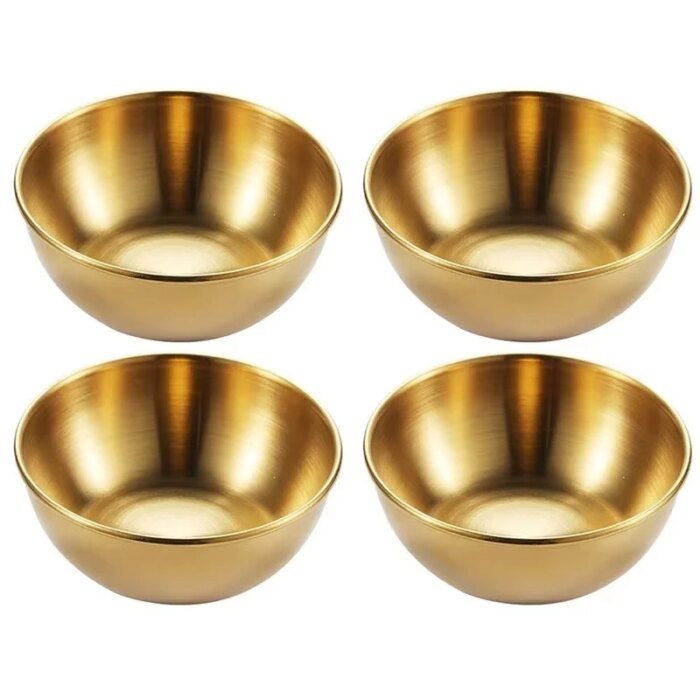 Såsskålar i guld och silver rostfritt stål - Bild 2