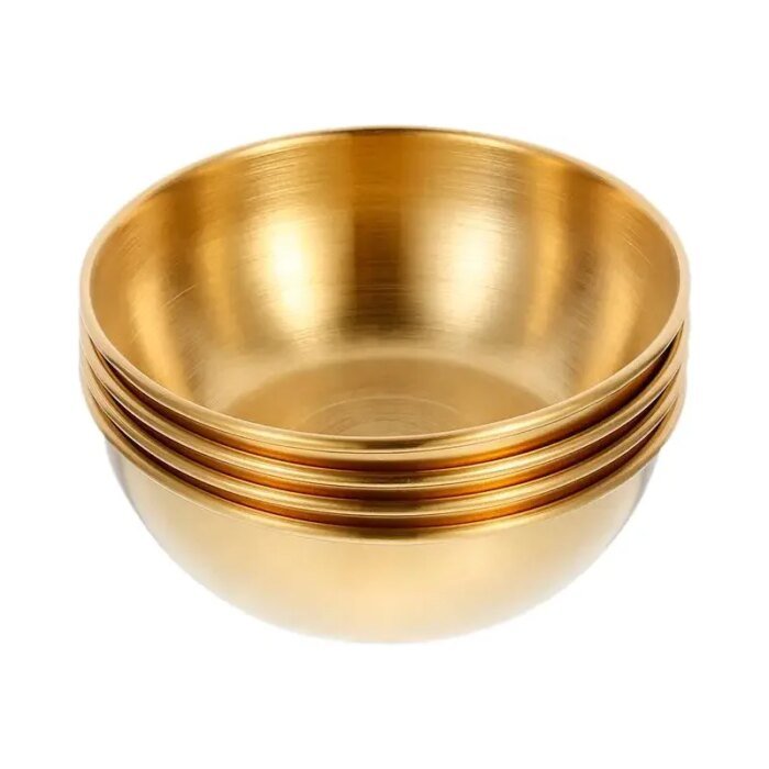 Såsskålar i guld och silver rostfritt stål - Bild 3