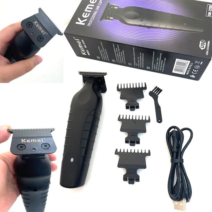 Kemei KM-2299 Professionell Laddningsbar Hårtrimmer och Hårklippare - Bild 4