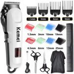 Kemei KM-809A Sladdlös Professionell Hårklippare med LED-Skärm