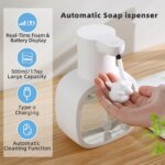 Väggmonterad Automatisk Skumtvålpump med Sensor 500 ml