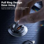 Toocki Mini PD 45W Billaddare med Dragring - Bild 3