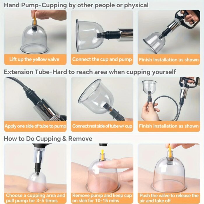 Professionellt Koppningsset i Plast Med Handpump Och Manual - Bild 3