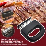 Köttmörare med 48 nålar i rostfritt stål - Bild 2
