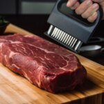 Köttmörare med 48 nålar i rostfritt stål