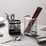 Hängande bestickställ i rostfritt stål för kök