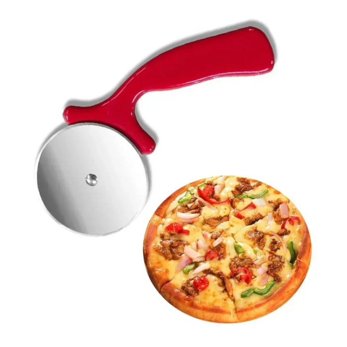 Pizzaskärare och deghjul i rostfritt stål - Image 2