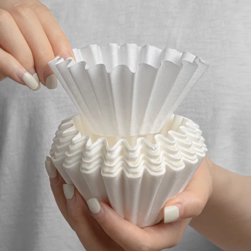 Engångs kaffefilter i kraftpapper för handbryggning 50-pack