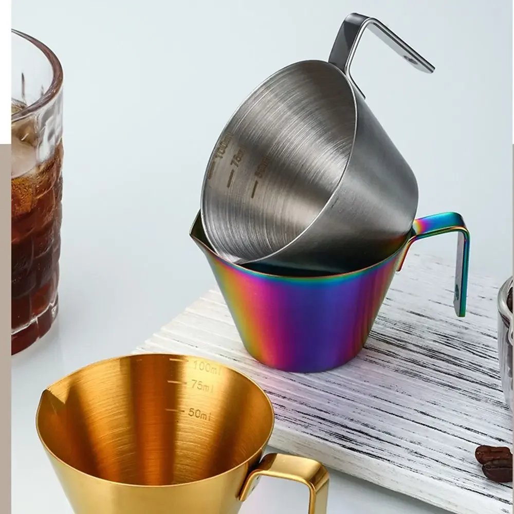 Graderad doseringskopp i rostfritt stål för espresso