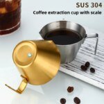 Graderad doseringskopp i rostfritt stål för espresso