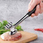Köttmörsare och kötthammare i dubbelsidig modell