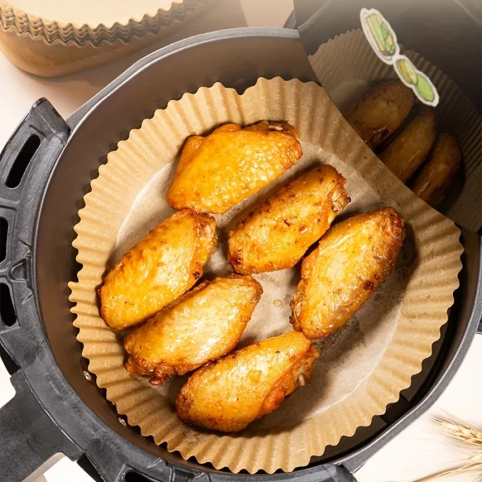 Bakplåtspapper för airfryer med oljeabsorberande yta - Bild 2