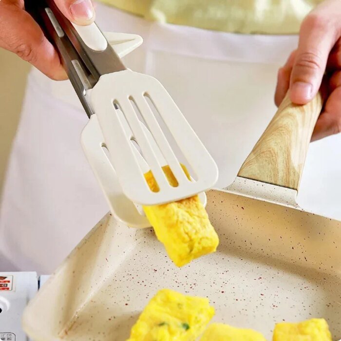 Matptång i rostfritt stål med silikonhuvud - Bild 3