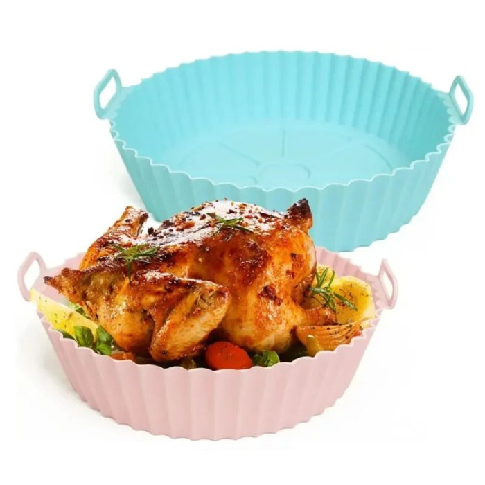Återanvändbar och vikbar silikonform för airfryer - Bild 3