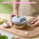 Manuell hackare och vitlökspress på 500 ml